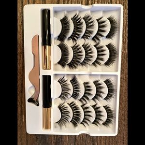 Magnetic lashes with liner, never used